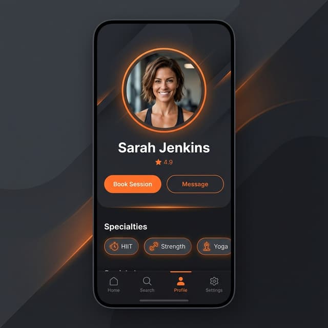 Trainer Profile Interface